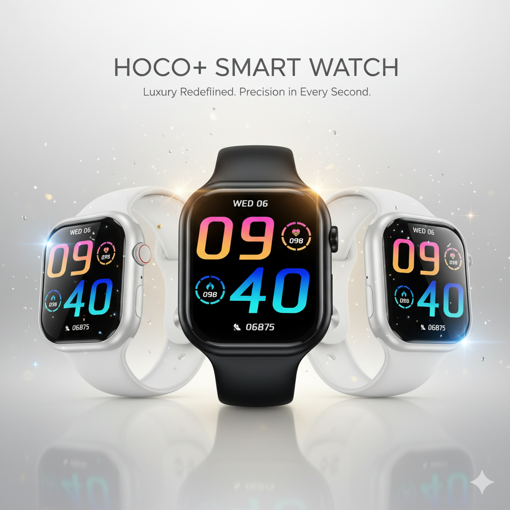 HOCO Premium Smart Watch with 12-Day Battery, NFC & Waterproof Design
