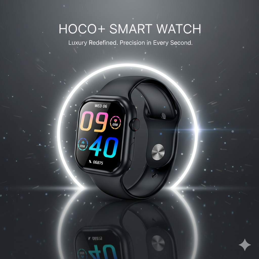 HOCO Premium Smart Watch with 12-Day Battery, NFC & Waterproof Design