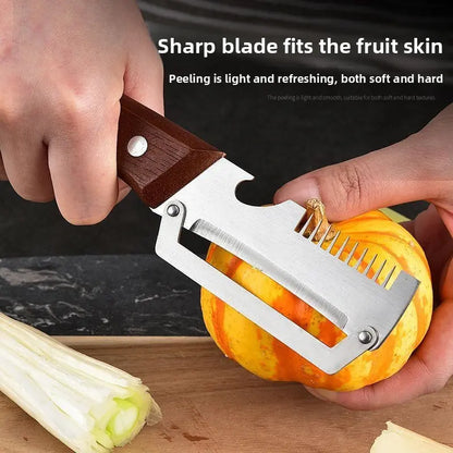 PeelPro™ 3-in-1 Stainless Steel Kitchen Peeler | Fast Fruit & Vegetable Peeling Tool